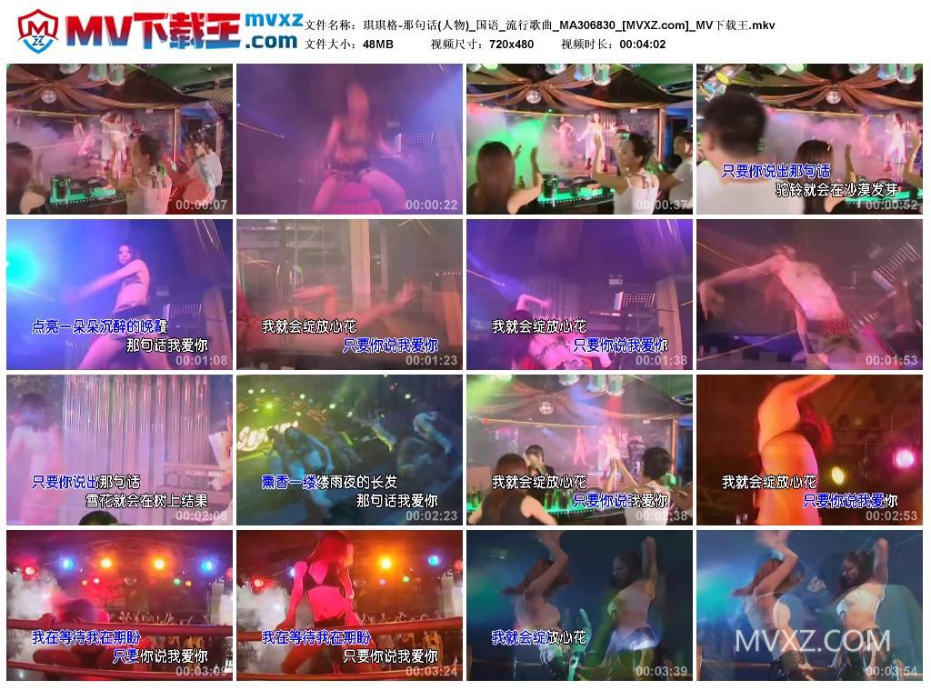 琪琪格-那句话(人物)_国语_流行歌曲_MA306830